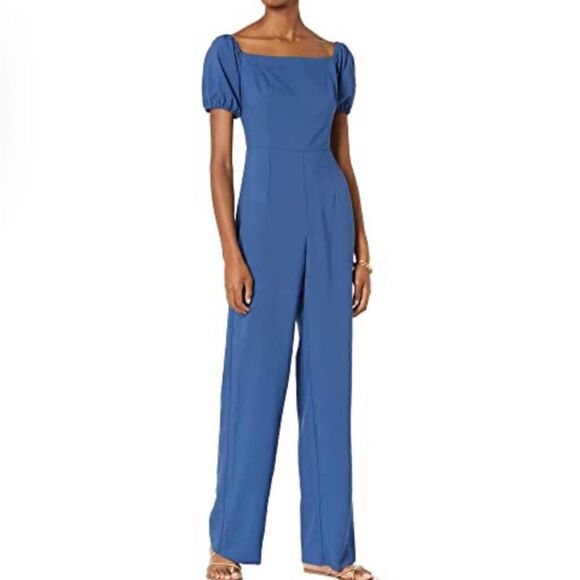 Lilly Pulitzer Jada blue Jumpsuit Size 0 - Picture 2 of 14